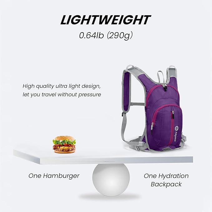 Nepest Hydration Pack Backpack for Women & Men, Lightweight Water Backpack - Image 4
