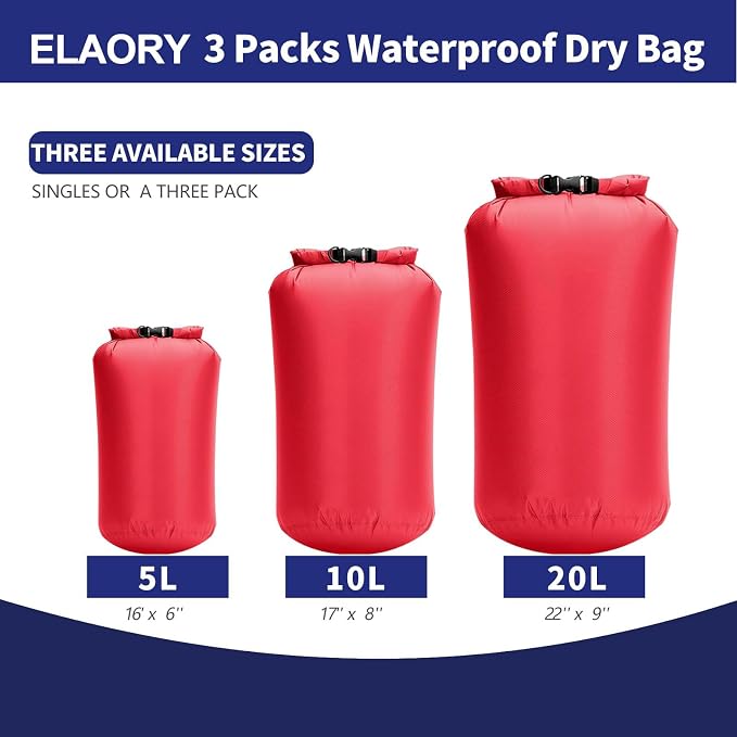 Waterproof Dry Bags 3 Pack - Image 2