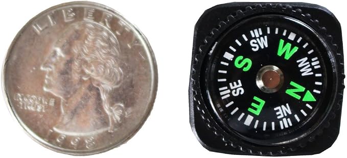 ADROIT Hikers Compass | 0.75", Key Ring | Accurate Navigation - Image 2