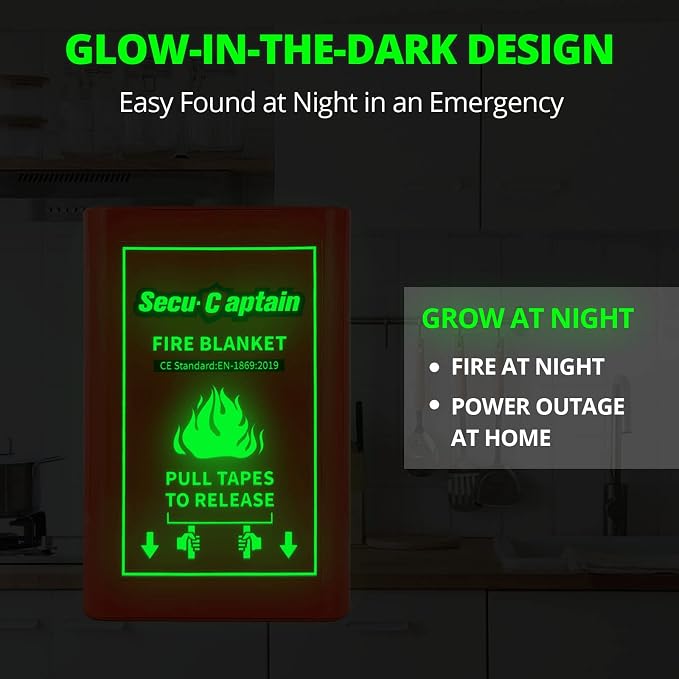 SecuCaptain Emergency Fire Blanket - Image 2