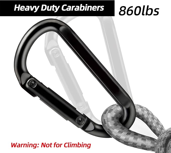 EZYA Heavy Duty Carabiner Clips, 860lbs - Image 5