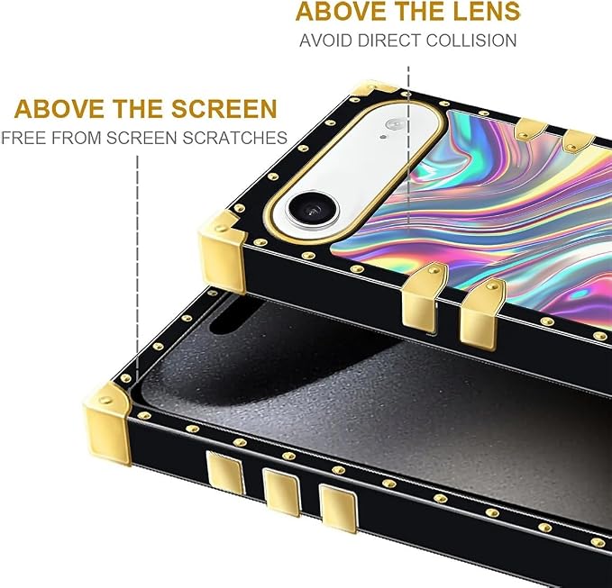 for iPhone 17 Air Case Luxury Golden Decoration - Image 7