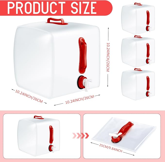 Reallnaive 3 Pack Collapsible Water Container - Image 2