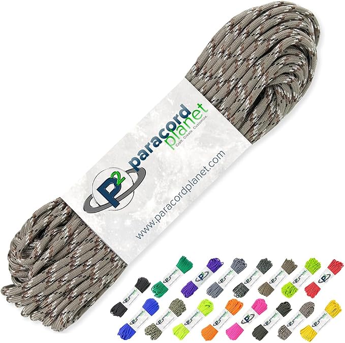 Paracord Planet 100' Hanks Parachute 550 Cord Type III 7 Strand Paracord Top 40 by ParacordPlanet