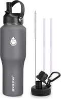 SENDESTAR Water Bottle 32oz, Wide Mouth Stainless Steel Vacuum Insulated Double by Sendestar