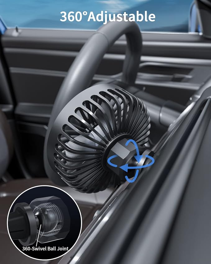 TriPole Car Fan USB Powered - Image 5