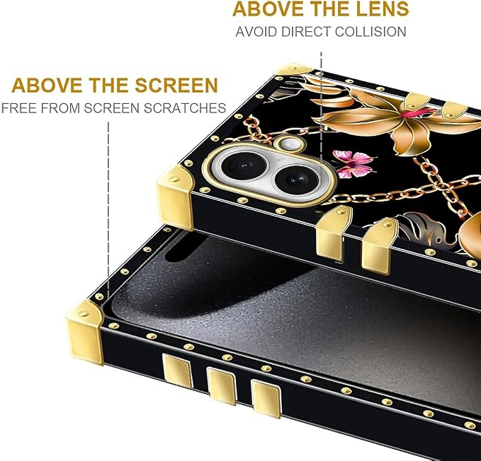 for iPhone 17 Case Luxury Golden Decoration - Image 7