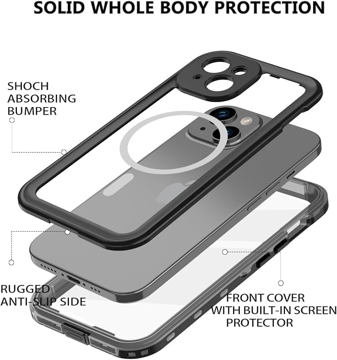 for iPhone 15 Case Waterproof, Shockproof Dustproof IP68 Waterproof iPhone 15 - Image 2