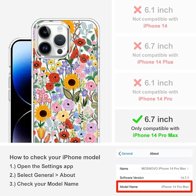 MOSNOVO Case for iPhone 14 Pro Max - Image 2