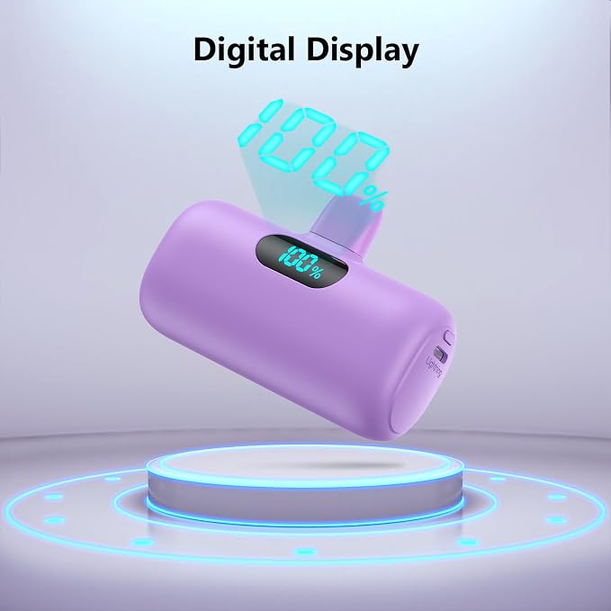 Mini Portable Charger for iPhone, Upgraded 5000mAh PD Fast Charging Battery Pack - Image 7
