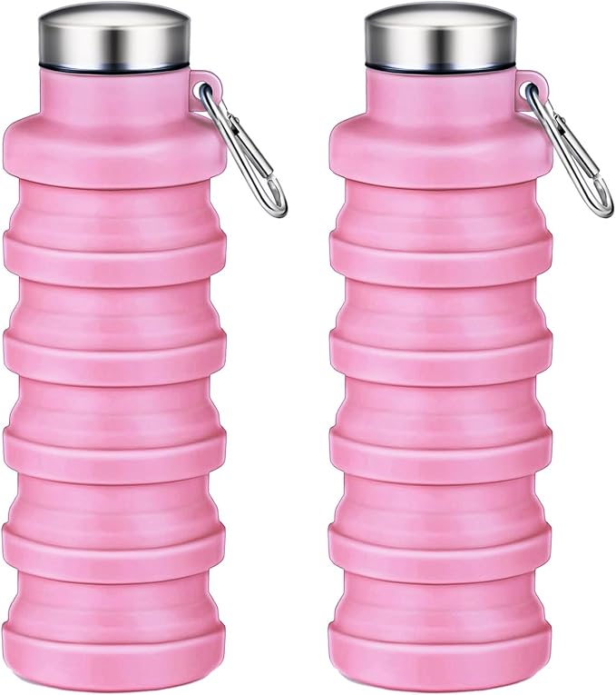 Collapsible Water Bottles, 16oz Capacity Portable Reusable Silicone Water Bottle by Unknown