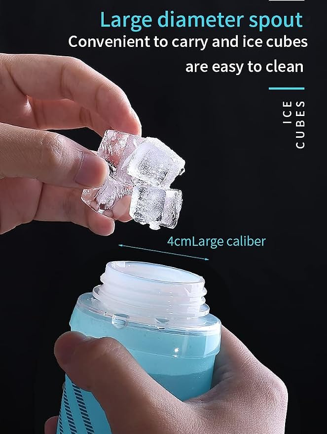 AONIJIE TPU Soft Flask Water Bottle Collapsible Running Flask - Image 7