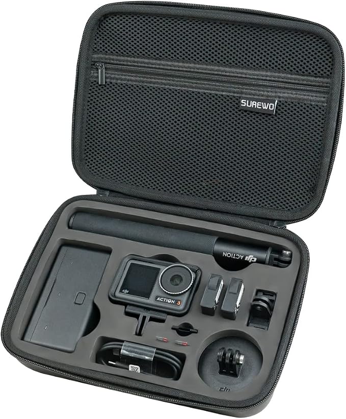 SUREWO Surface-Waterproof DJI Osmo Action 6 Carrying Case, Travel Portable Bag by SUREWO