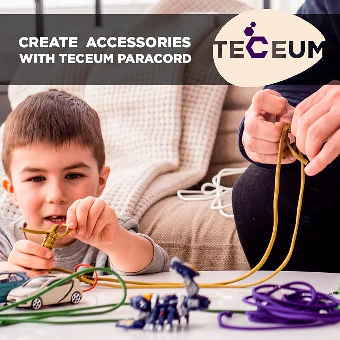 TECEUM 5/32" Paracord Rope 1000 – 1000ft / 200ft / 100ft / 50ft – Tactical - Image 7