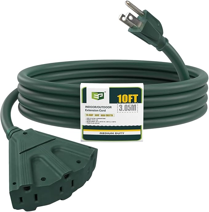EP 10 Ft Outdoor Extension Cord by ENERGYPRO