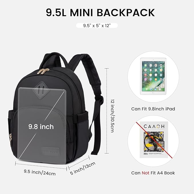 LOVEVOOK Mini Backpack for Women Light Weight Small Waterproof Backpack Purses - Image 3