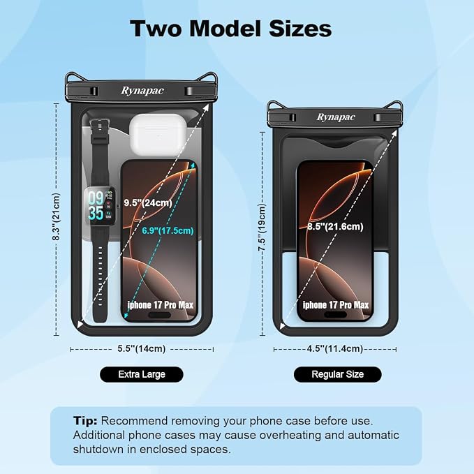 Rynapac [Up to 10" Large Waterproof Phone Pouch - Image 7