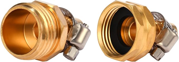 Brass Garden Hose Connector Repair Mender Kit - Image 5