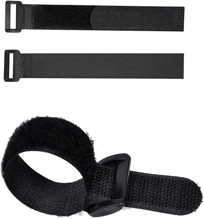 20 Pack 8 Inch Reusable Fastening Cable Ties and Cable Straps, Adjustable - Image 3