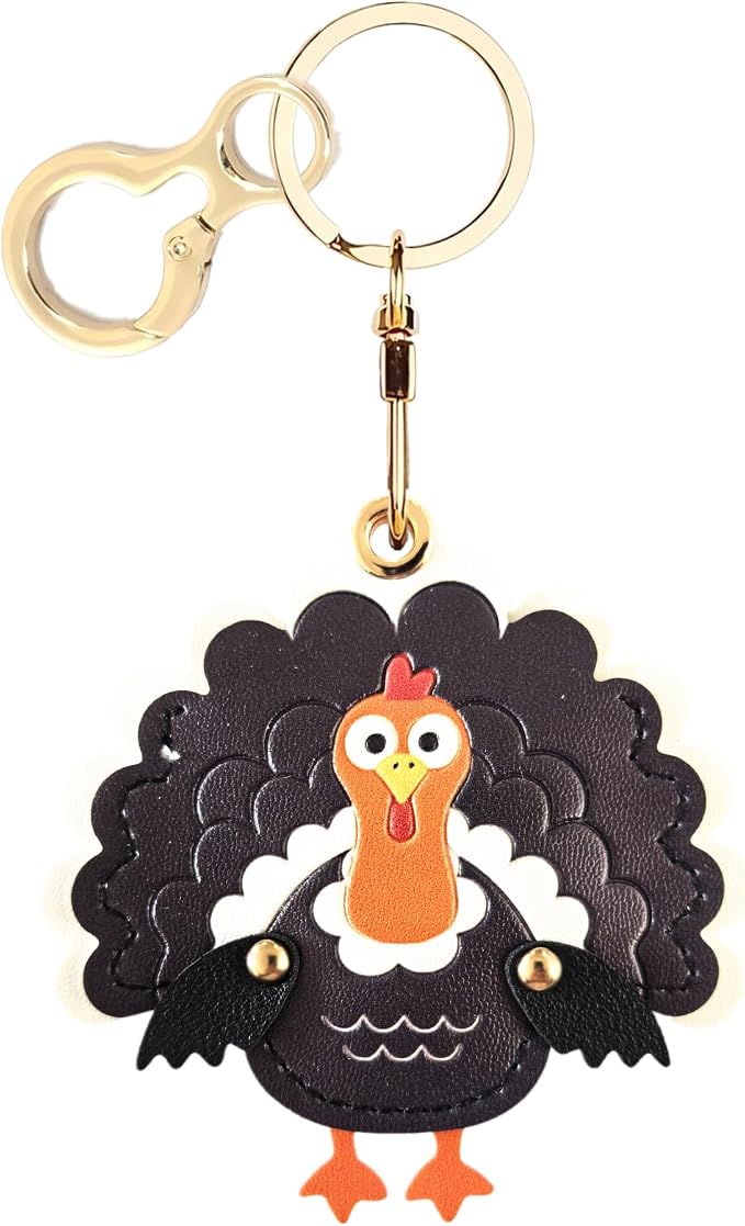 BORKUANA Leather Keychain Holder Case Compatible by BORKUANA