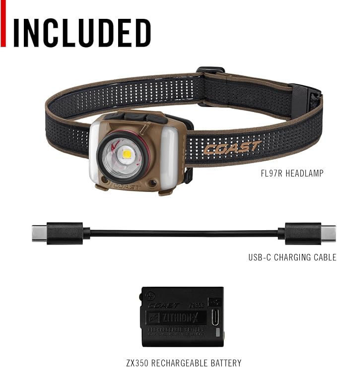 Coast FL97R Voice-Controlled 1200 Lumen Rechargeable LED Headlamp - Image 11