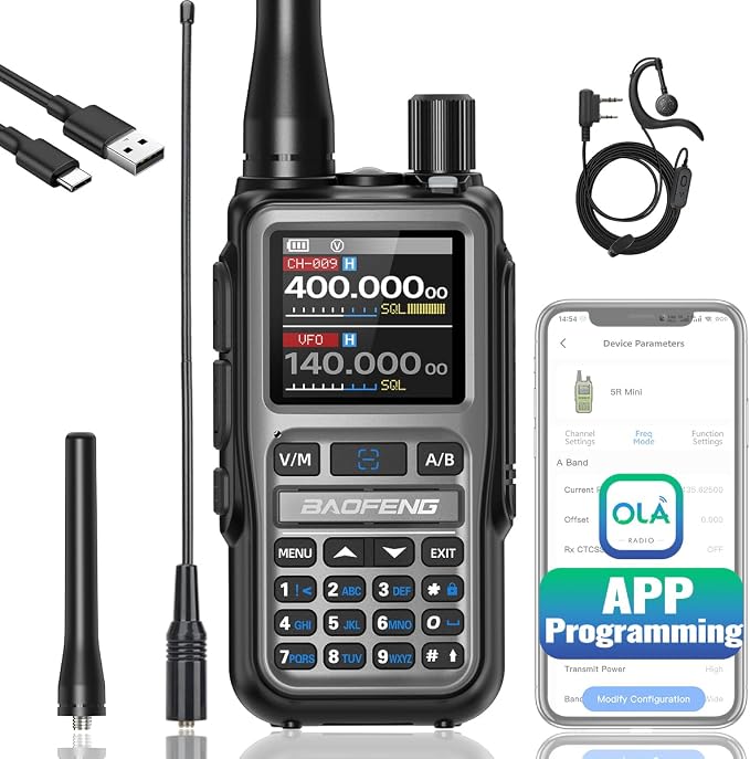 Baofeng Radio UV-5R Mini Ham Radio Long Range Two Way Radio NOAA Weather Radio by Unknown
