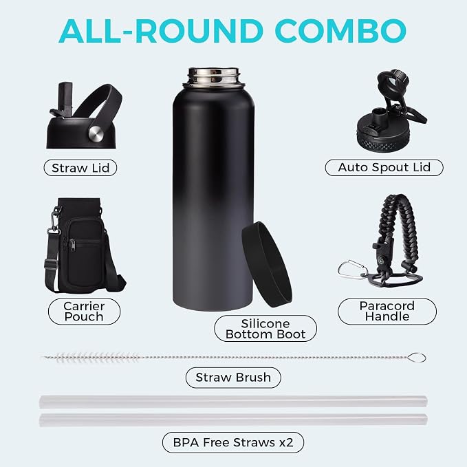 40 oz Water Bottles Insulated - Image 2