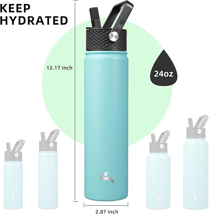 Konokyo Insulated Water Bottle 24oz Stainless Steel Sport Bottles - Image 5