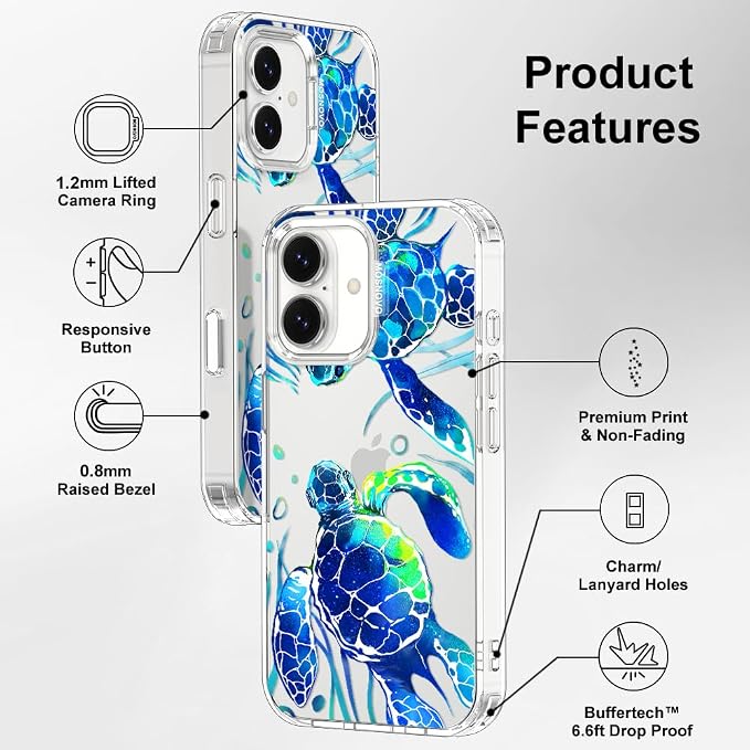 MOSNOVO for iPhone 17 Case | Military Grade 6.6ft Drop Tested | Camera Control - Image 7