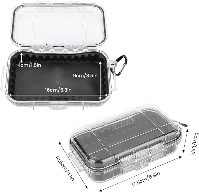 Waterproof Dry Box Protective Case, IP67 Water Resistant Portable Micro Case - Image 2