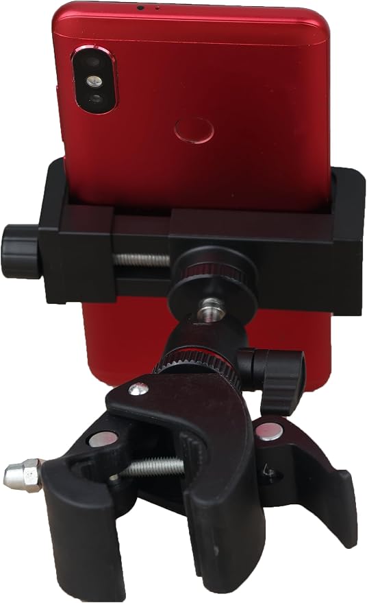 Phone Holder with Clamp for Golf Cart Universal Phone Mount Holder for Bicycle - Image 3