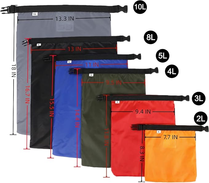 Dry Bags Waterproof Set, Outdoor Dry Bag Keep Gear Dry - Image 7
