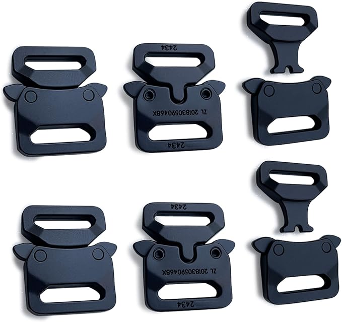 Paracord Bracelet Clips, Quick Release Belt Buckle Metal Shackle Lock by SULIFE