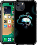 for iPhone 14 Case, Skeleton Winding Snake Pattern Graphic Design Girl Boy Soft by FKBRCL4U