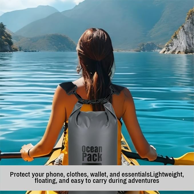 Waterproof Dry Bag Backpack Set of 3 – PVC Roll Top Waterproof Bags - Image 7
