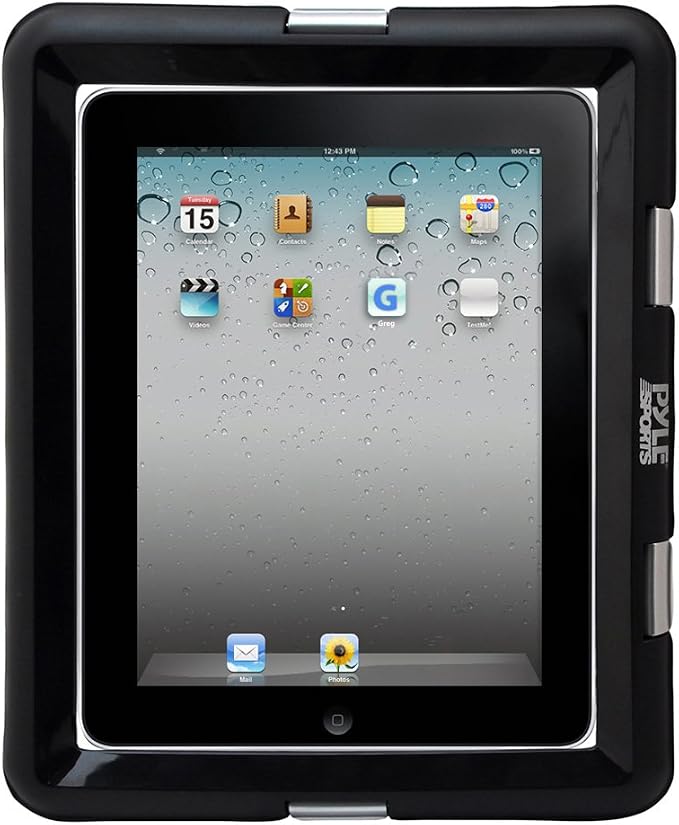 Pyle Universal iPad Waterproof Case, Marine Water Resistant IPX8 Outdoor Rugged by PyleUSA