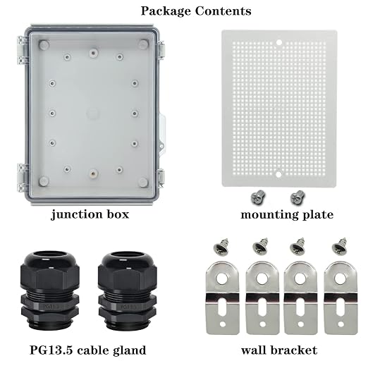 Zulkit Junction Box IP67 Waterproof Electrical Box Hinged Clear Cover Stainless - Image 6
