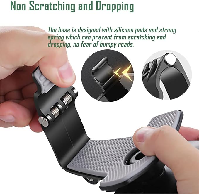 YAOKEEP Universal Car Phone Holder Mount, 360 Degrees Rotation Dashboard Phone - Image 4