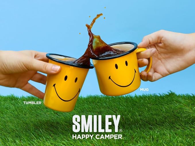 Suck UK Smiley Enamel Tumbler - Image 5