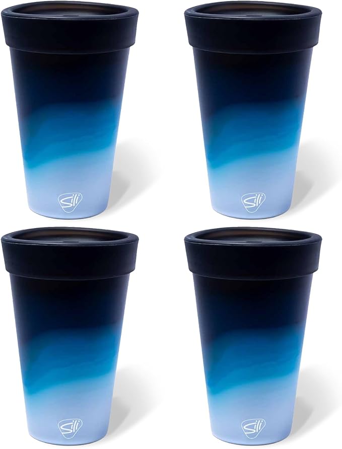 Silipint 16oz Moon Beam Silicone Tumbler – Unbreakable, BPA-Free Cup by Silipint