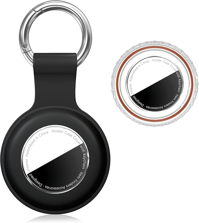 Linsaner Waterproof for AirTag 2nd Gen & 1st Gen Holder Case Keychain for Air by Linsaner