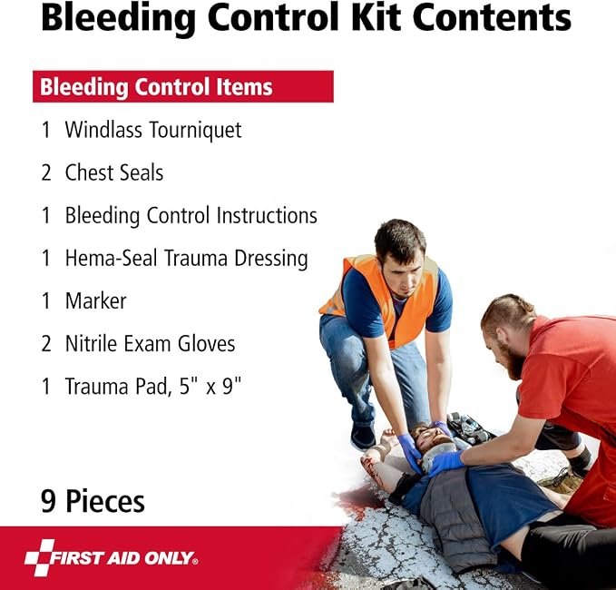 First Aid Only 91481 Critical Essentials Bleeding Control Kit - Image 3
