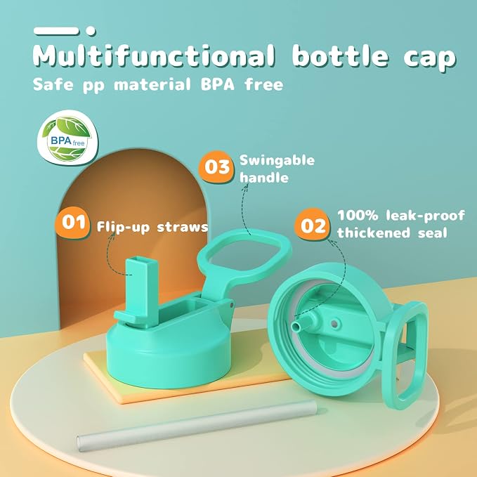 Kids Water Bottle, 16oz Water Bottles Kids - Image 2