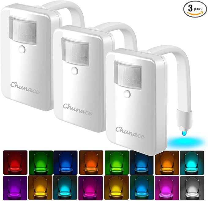 Chunace 3 Pack Toilet Night Lights by Chunace