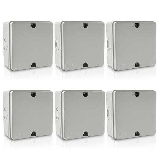 NineLeaf Junction Box, Waterproof Electrical Box IP66 Water Resistant Dustproof by NineLeaf