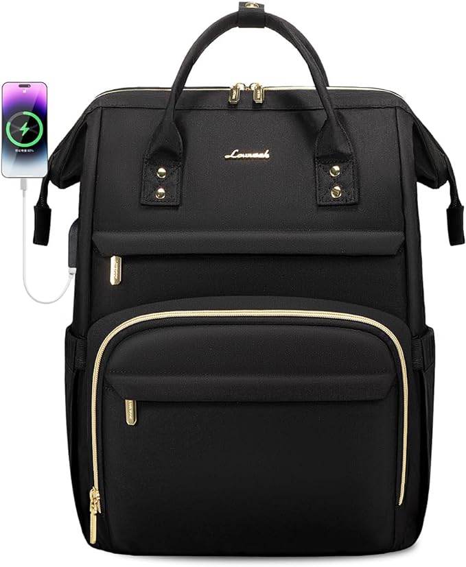 LOVEVOOK Laptop Backpack, 15.6 Inch Professional Womens Purse Computer Bag - Image 7