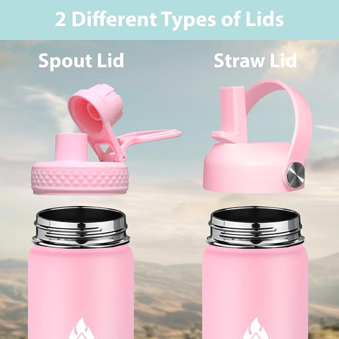 SENDESTAR Stainless Steel Water Bottle, Wide Mouth 40 oz Water Bottle - Image 2