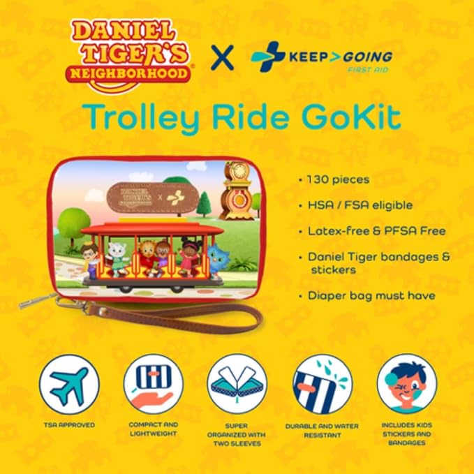 KeepGoing Daniel Tiger’s Travel First Aid Kit - Image 8