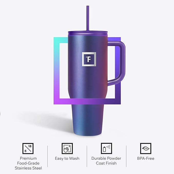 IRON °FLASK Co-Pilot 40 oz Insulated Tumbler - Image 5