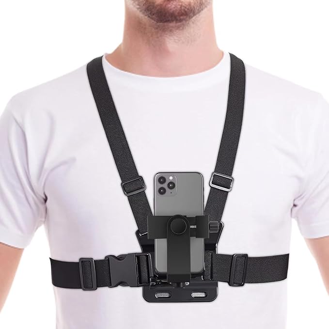 Mobile Phone Chest Mount Harness Strap Cell Phone Holder Mount by Unknown